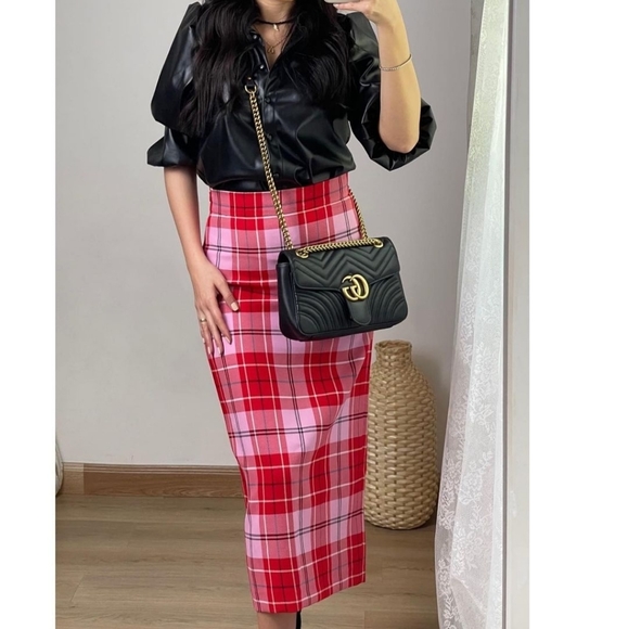 Zara plaid midi skirt - Picture 8 of 14
